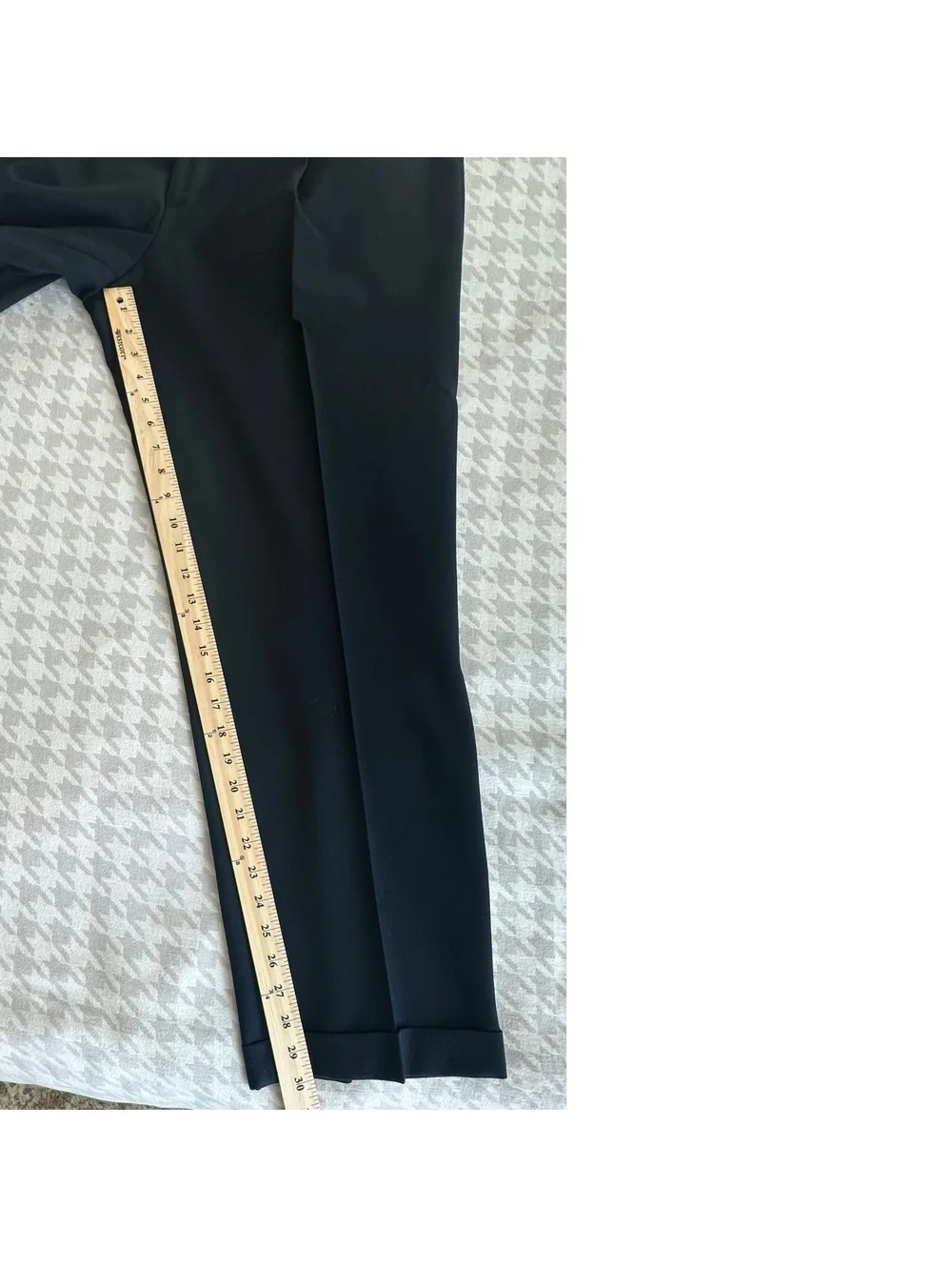 Geoffrey Beene Men’s Suit 44L W38 Dark Navy Wool Blend 3 Button Pleated Pants Ex